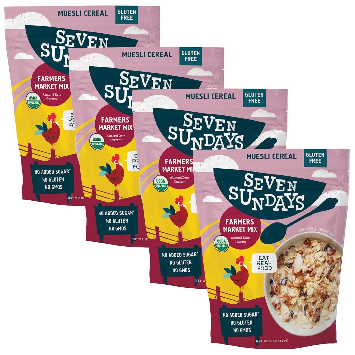 Farmers Market Almond Date Currant Muesli Cereal, 32 Oz Bag