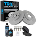 TRQ Front Ceramic Brake Pad and Rotor Kit for Toyota Lexus
