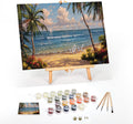 Paint by Numbers Kit for Adults Framed Canvas - Seaside Paradise