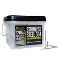 #10x3 Stainless Steel Deck Screws 304 Grade, 1200 pcs - Durable