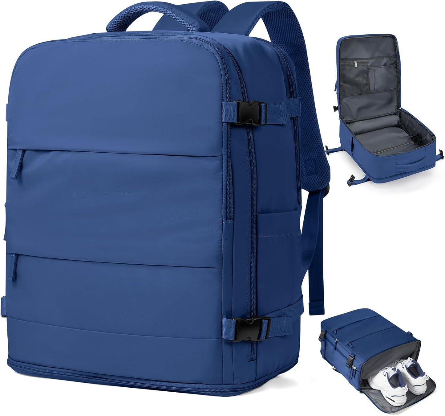 Travel Backpack for Women and Men - Waterproof Carry On Bag