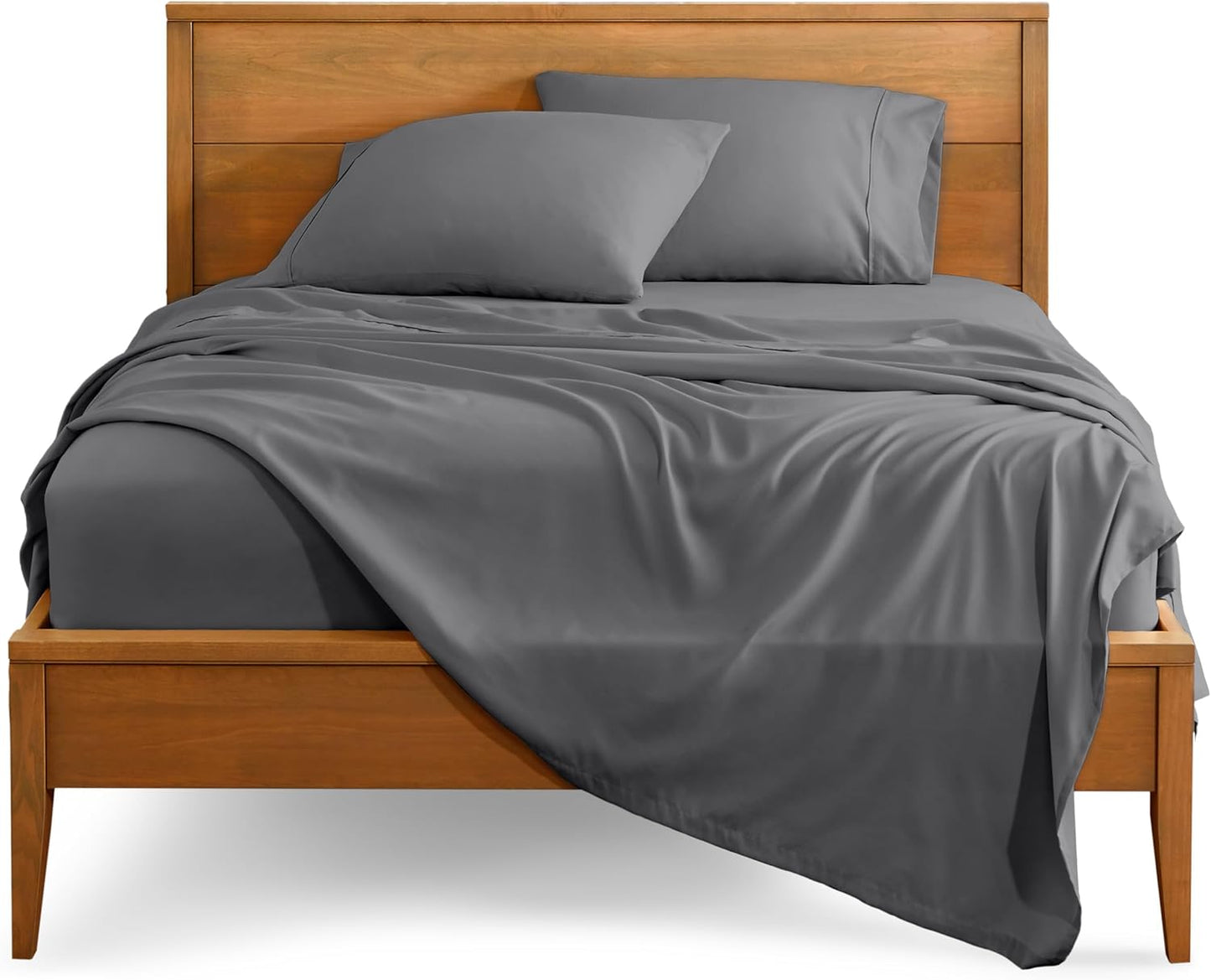 Ultra-Soft Twin XL Sheet Set for College Dorms - Grey Color