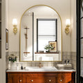 Arch Bathroom Mirror 24x36 in - Arched Wall Vanity Mirror for Home