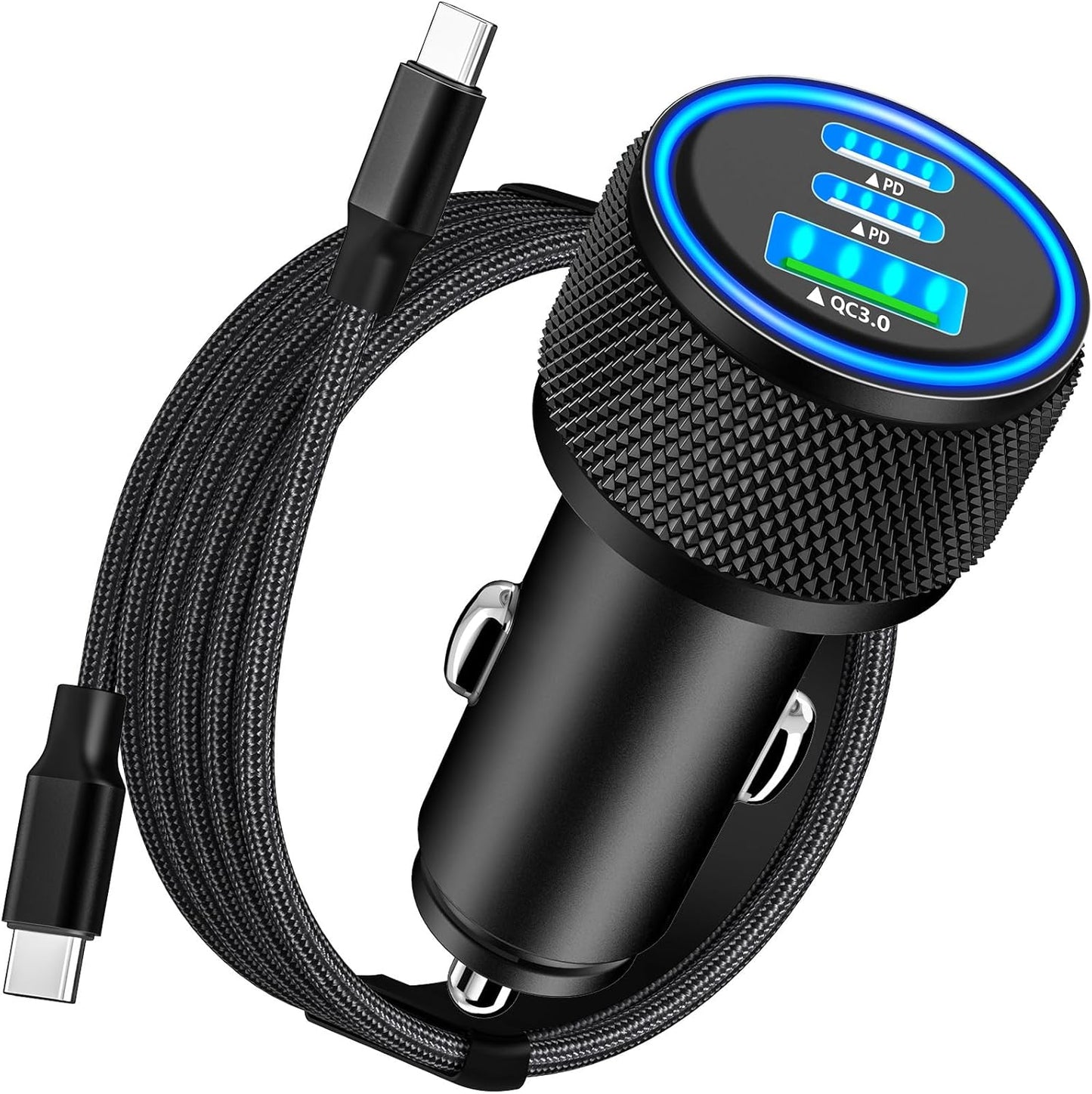 Fast Charge Your iPhone on the Go with KYOHAYA PD Car Charger!