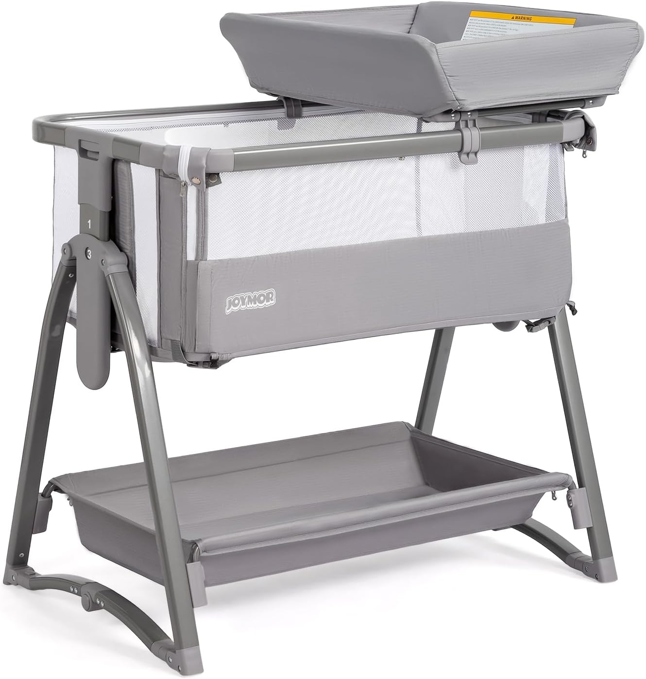 JOYMOR Baby Bassinet with Changing Table: 5 in 1 Sleeper