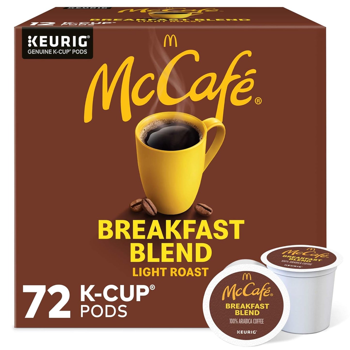 McCafe Breakfast Blend Light Roast K-Cup Pods for Keurig