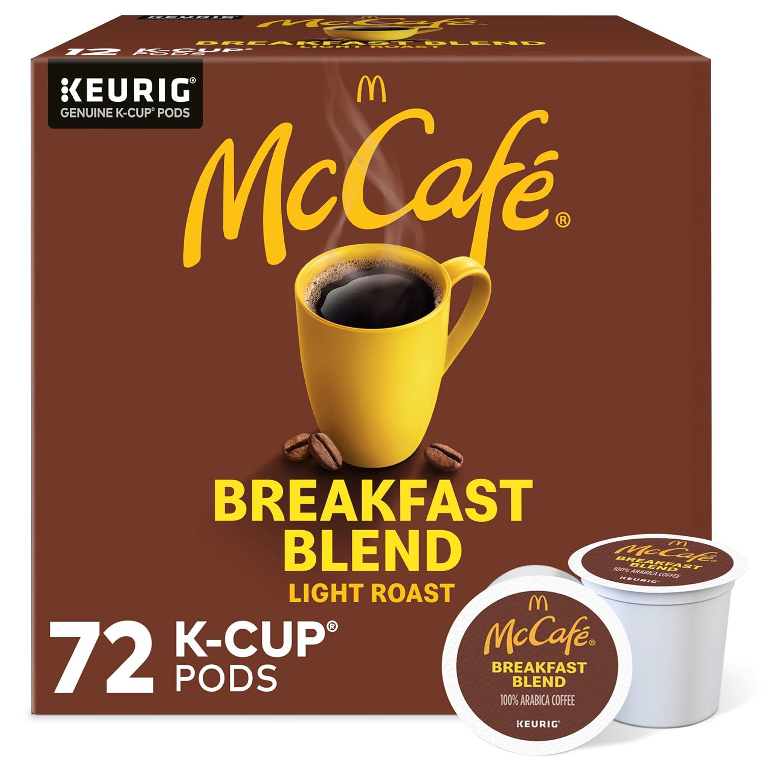 McCafe Breakfast Blend Light Roast K-Cup Pods for Keurig