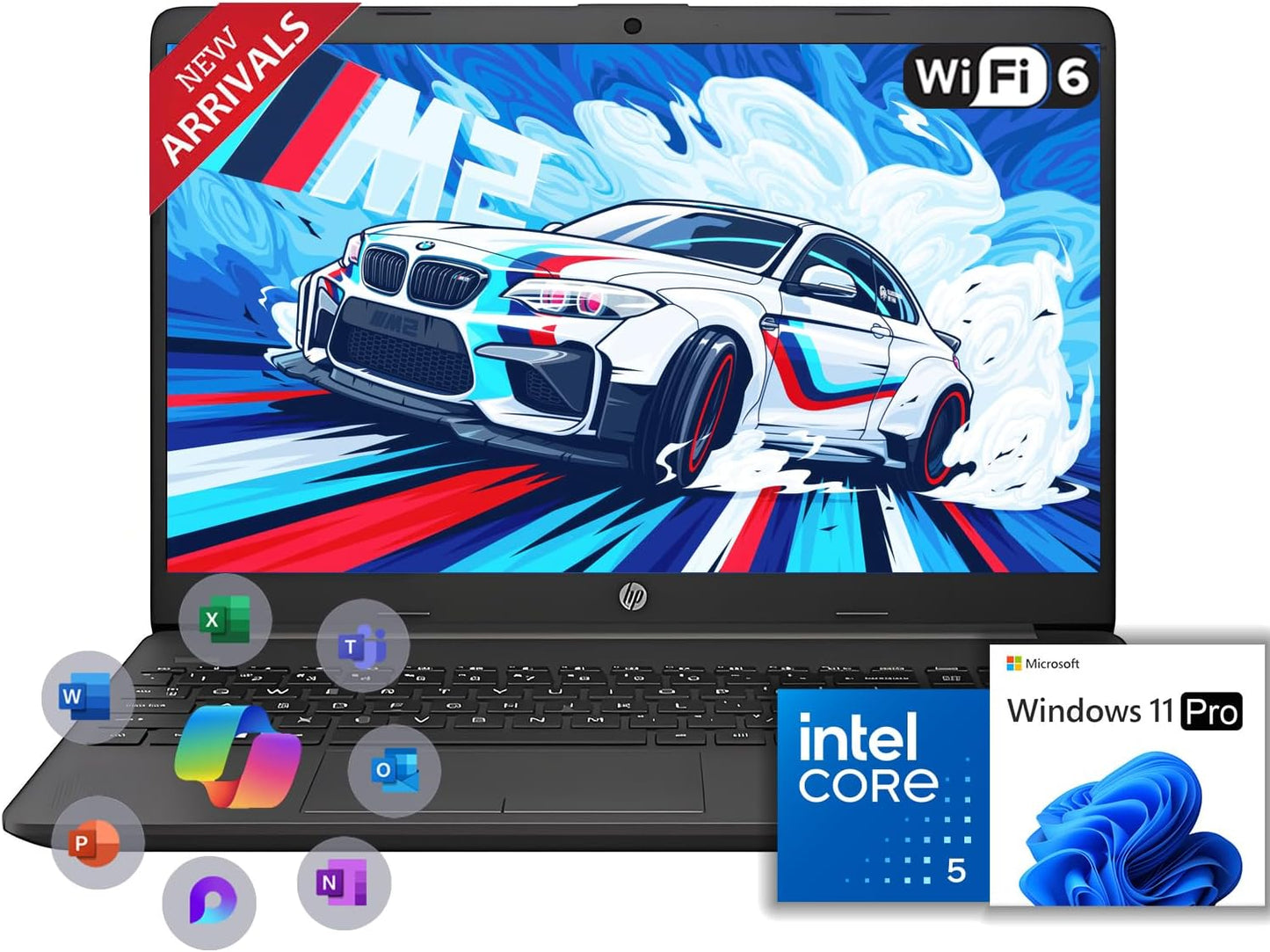 HP 15.6 FHD Business Laptop with Intel Core i5-1335U Processor