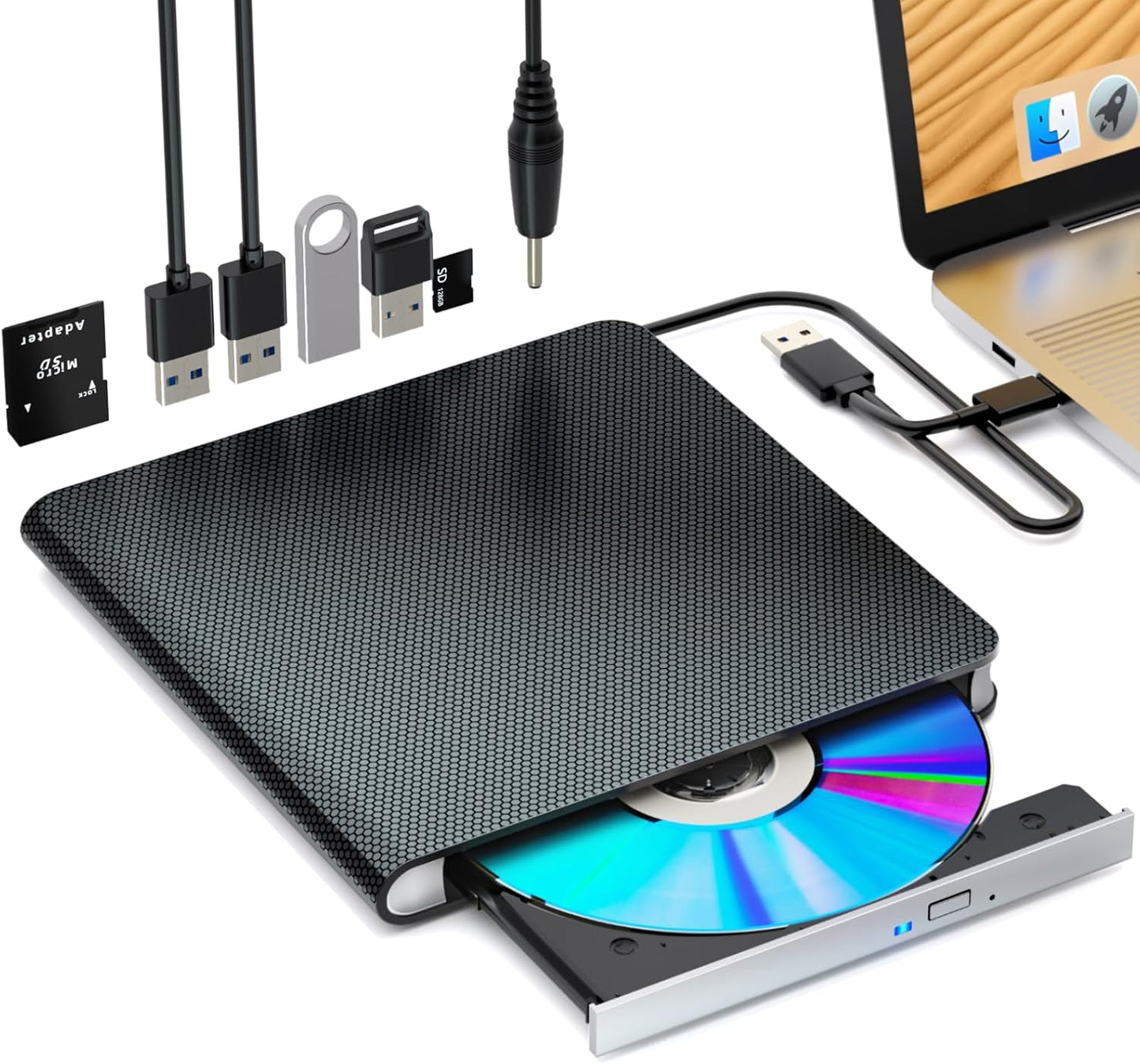 High-Speed Portable CD/DVD Drive for Windows