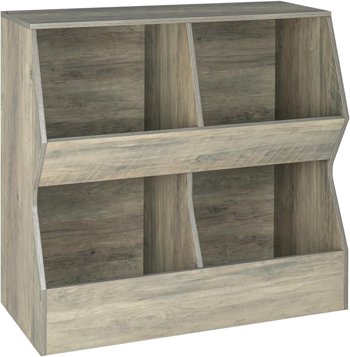 Kids Bookshelf and Toy Storage Organizer for Bedroom and Nursery