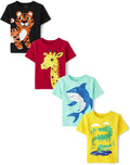 Children's Animal Short Sleeve Graphic T-Shirts Multipack