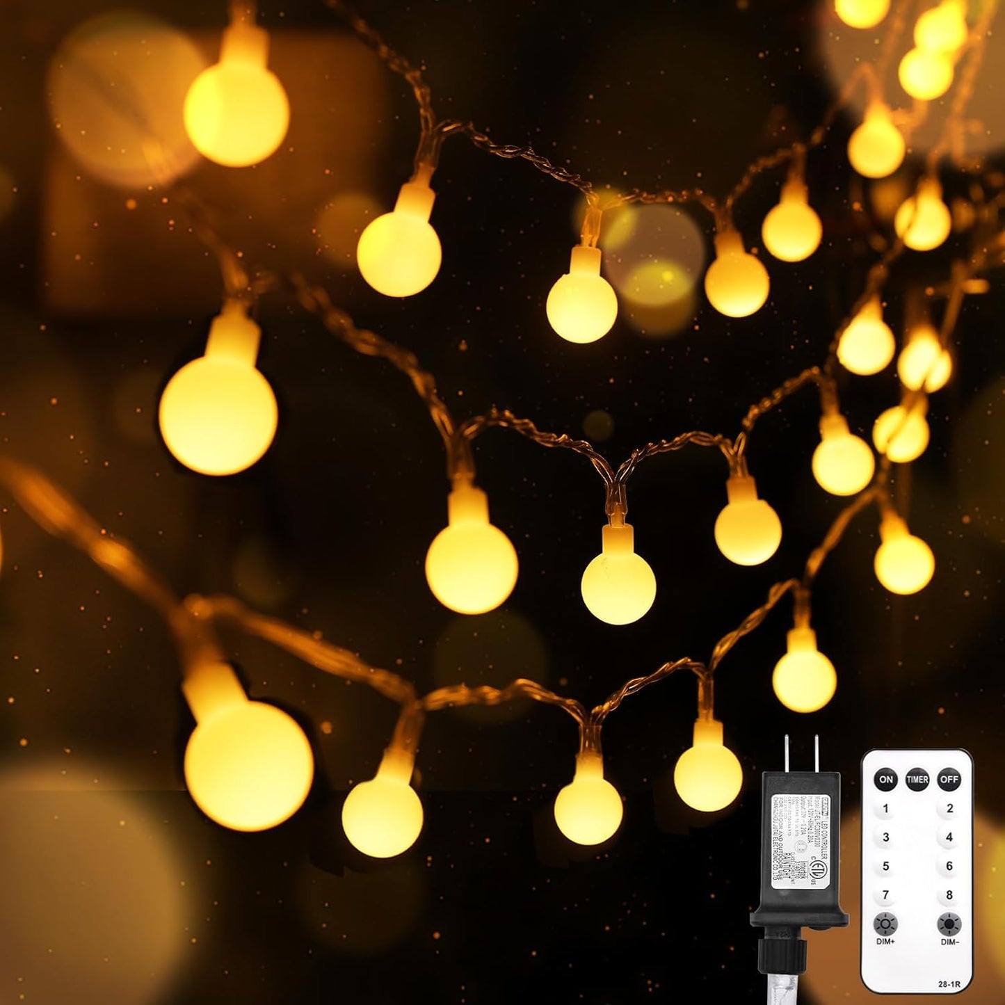 99ft 300 Led Connectable Globe String Lights for Cozy Spaces