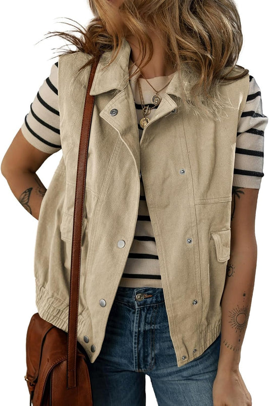 Dokotoo Womens Vests for Fall 2025 - Stylish Sleeveless Jacket