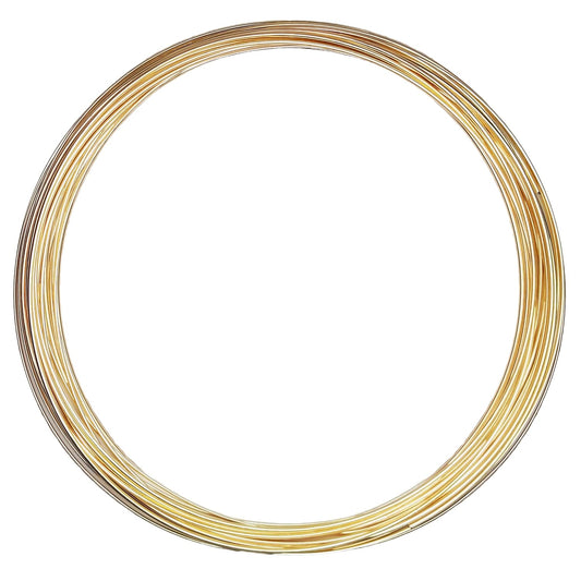 21 Gauge Round Dead Soft Yellow Gold-Filled Wire for Jewelry Art
