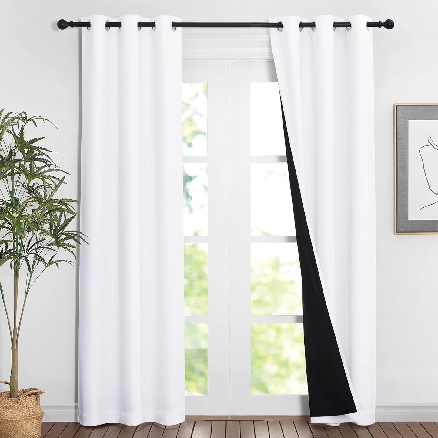 NICETOWN Blackout Curtains 84 inches Long for Total Privacy