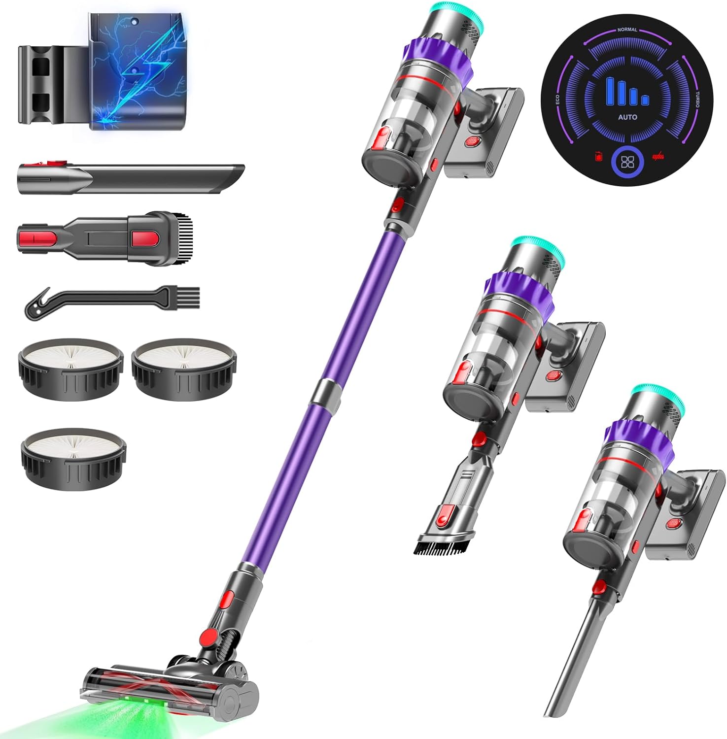 PINICO Cordless Vacuum: Powerful, Smart & Pet-Friendly!