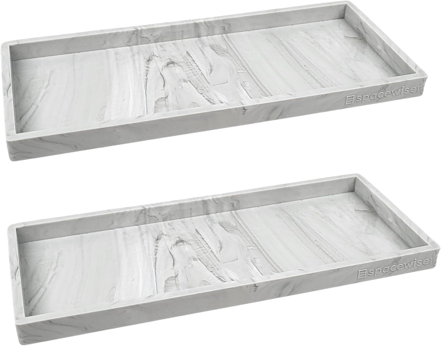 Countertop and Vanity Tray Set - 11.7in Silicone Organizers