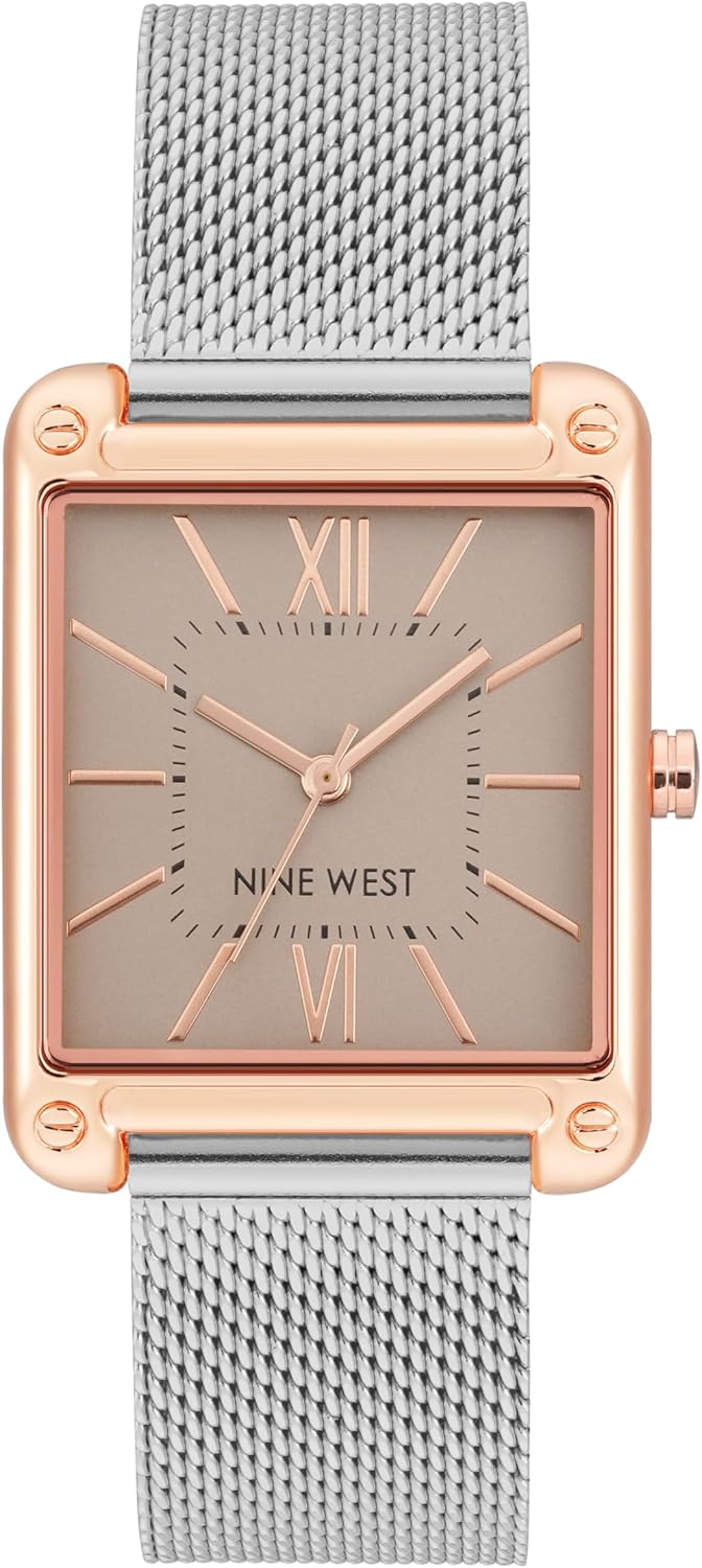 Nine West Women's Mesh Bracelet Watch with Elegant Design