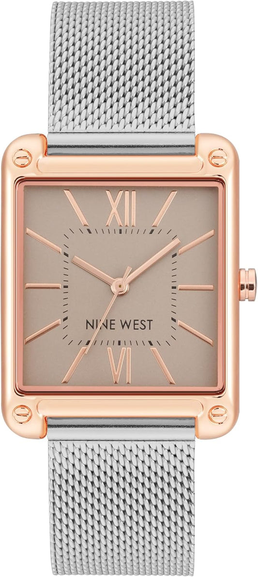 Nine West Women's Mesh Bracelet Watch with Elegant Design