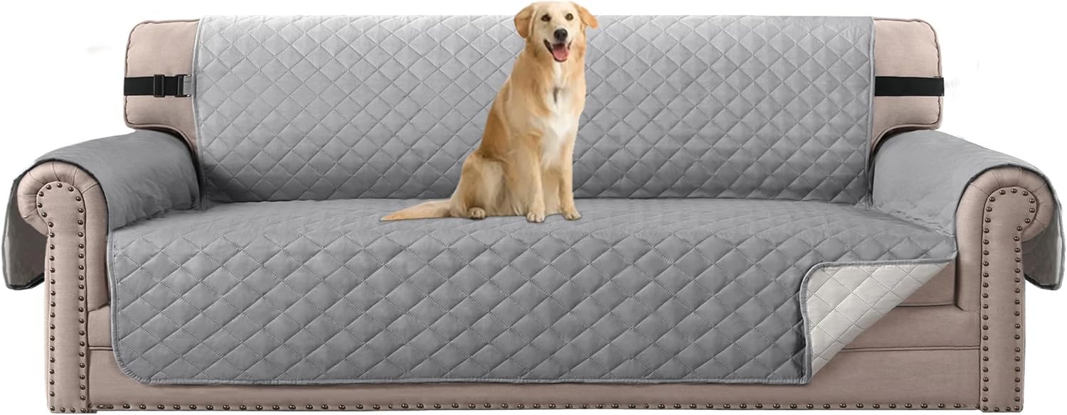 Sofa Protector for Dogs and Cats with Non Slip Elastic Strap