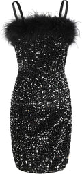 EXARUS Girls Glamorous Sequin Dress for Memorable Occasions