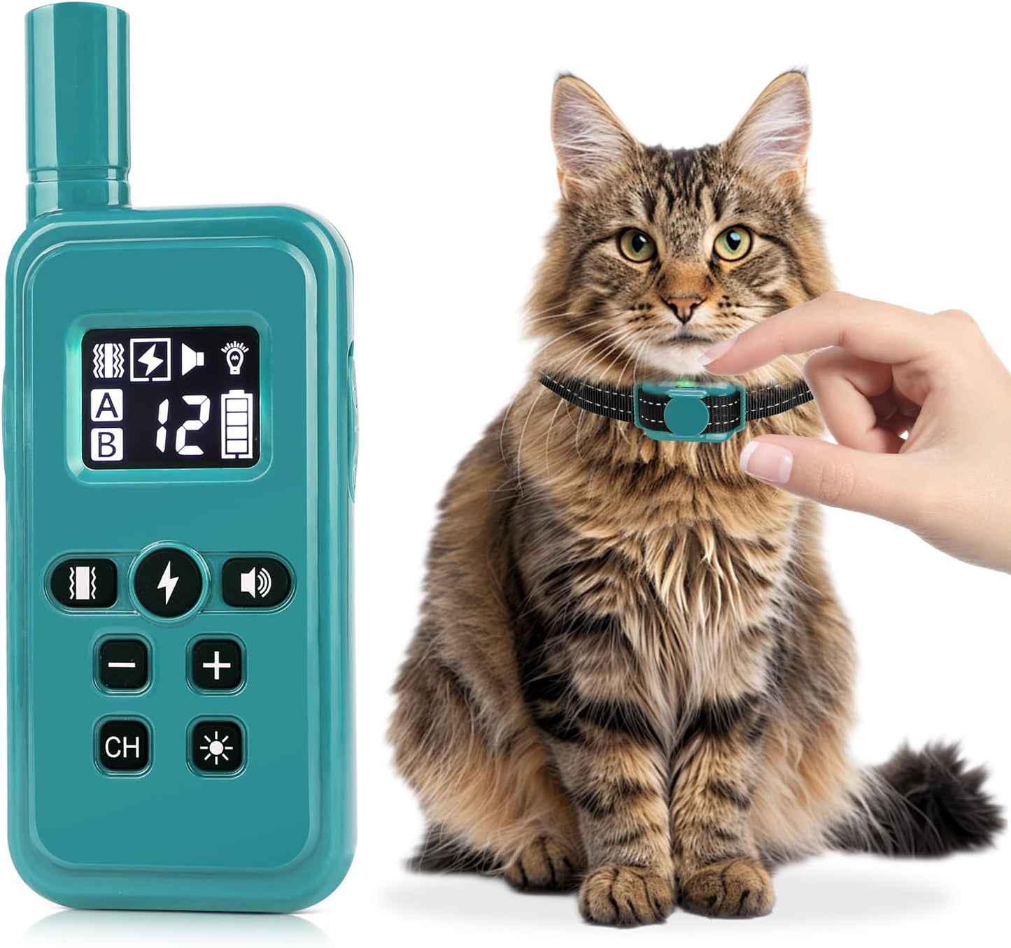 Cat Shock Collar with Remote 2000ft Range for Small Cats