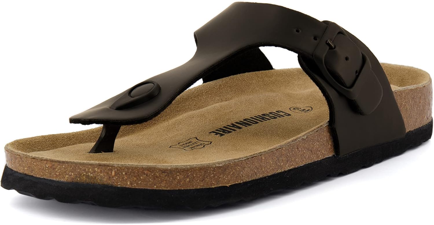 CUSHIONAIRE Women's Leah Cork Footbed Sandal for Summer Style