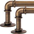 Industrial Curtain Rods 18 to 88 Inches for Bedroom and Living Room