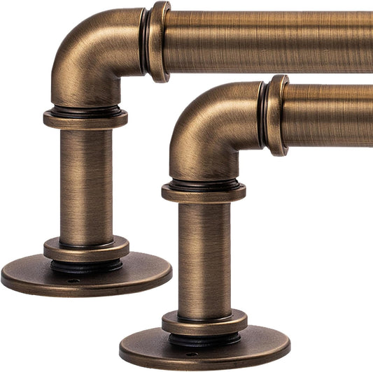 Industrial Curtain Rods 18 to 88 Inches for Bedroom and Living Room