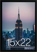 Frame Amo 15x22 Black Modern Picture or Poster Frame - Clean Display