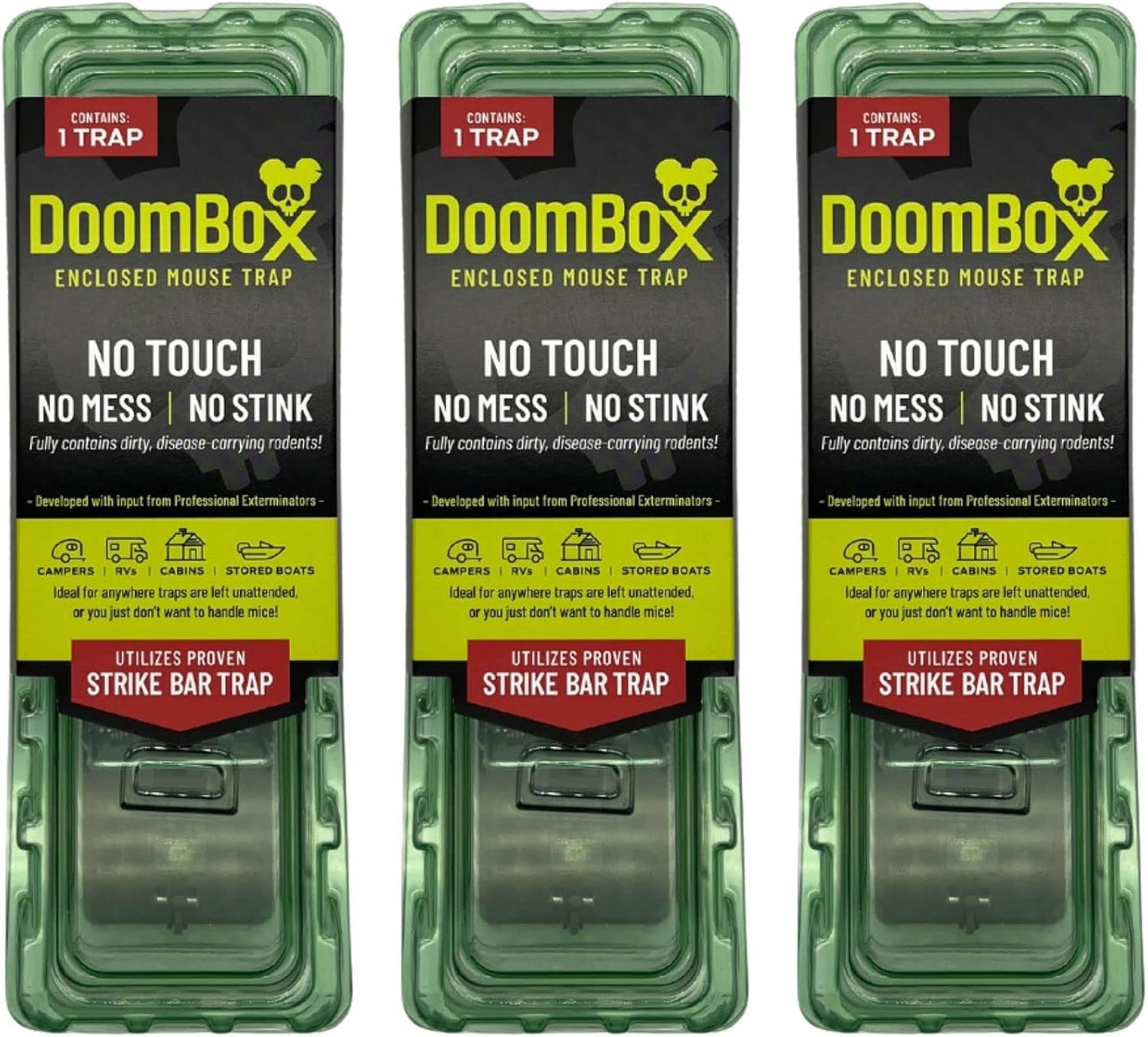 DoomBox Green Mouse Trap | Mess-Free Mouse Control