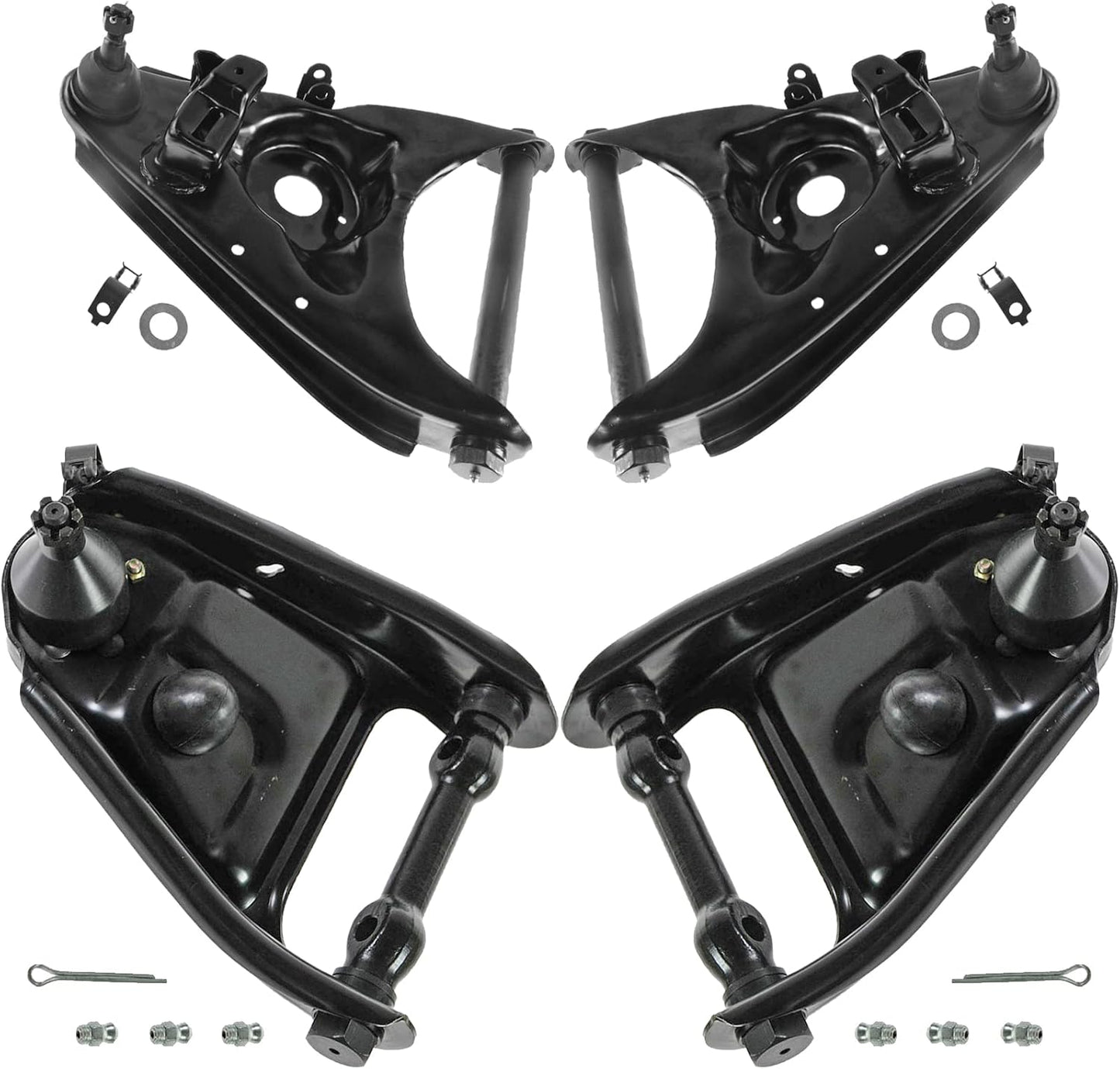 TRQ Front Upper & Lower Control Arm Set for 73-99 Chevrolet GMC