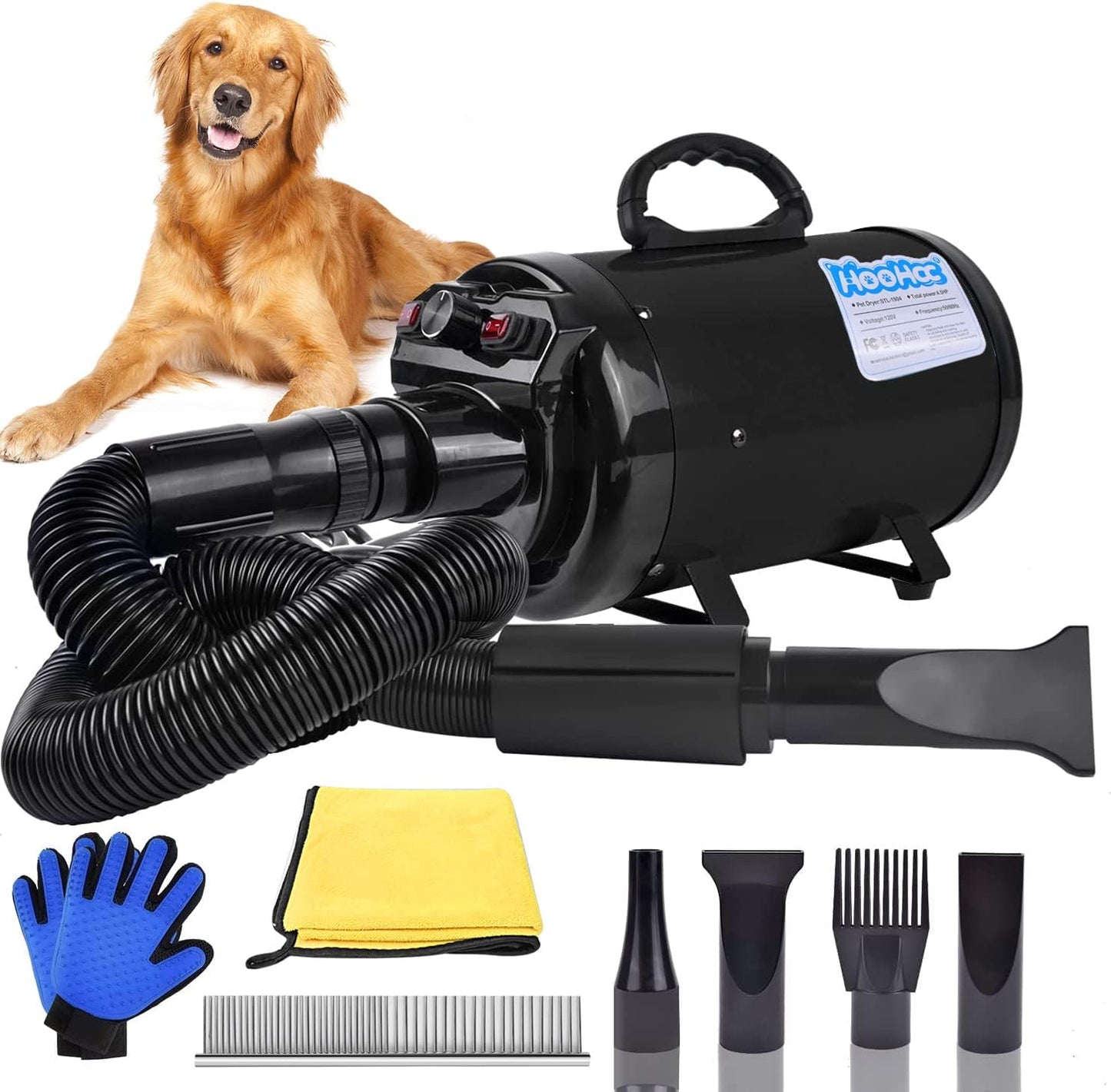 Powerful All-in-One Dog Dryer - Fast Grooming!