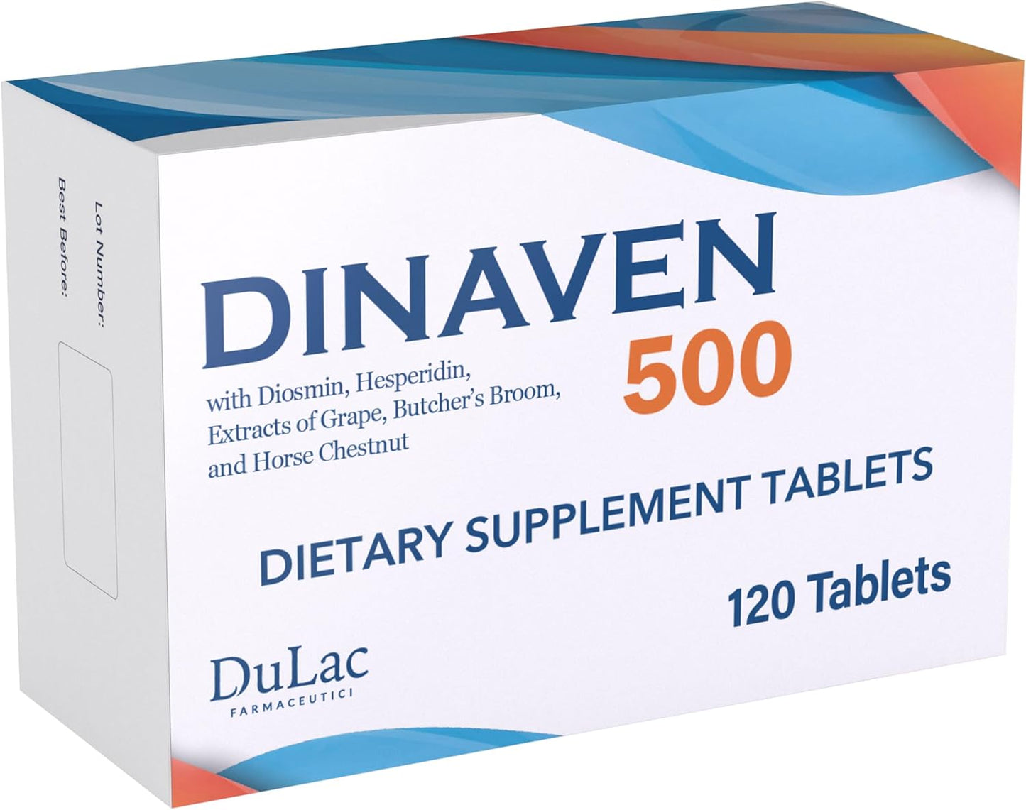 Dinaven 500 Dietary Supplement with Diosmin and Hesperidin 120 Tablets