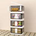 34Quart Storage Bins with Lids and Wheels - Stackable Collapsible