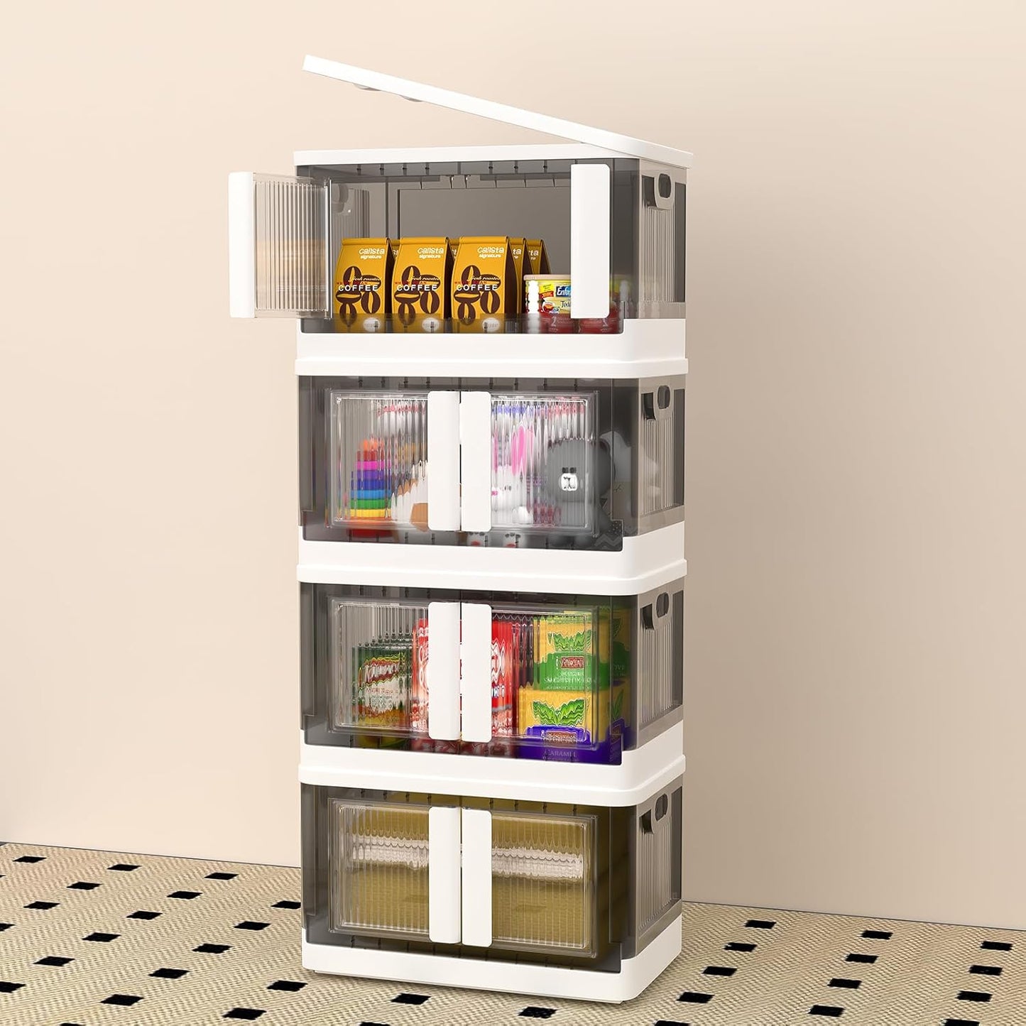 34 Quart Storage Bins with Lids and Wheels for Easy Organization