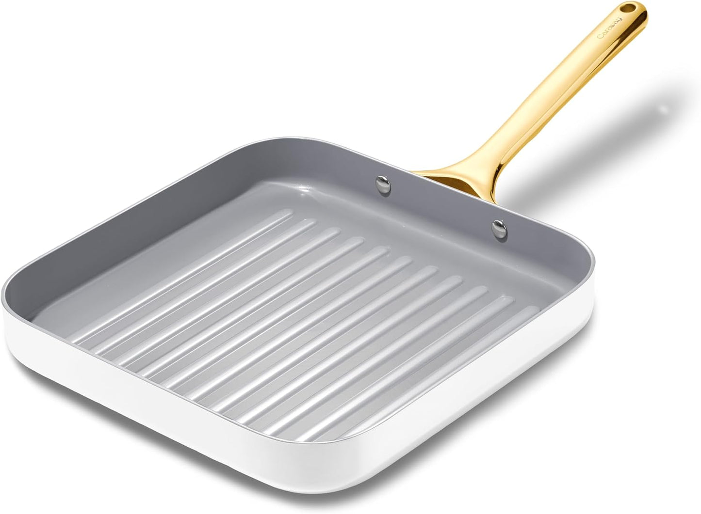 Caraway Square Grill Pan - Non-Stick Ceramic Coated for Grilling
