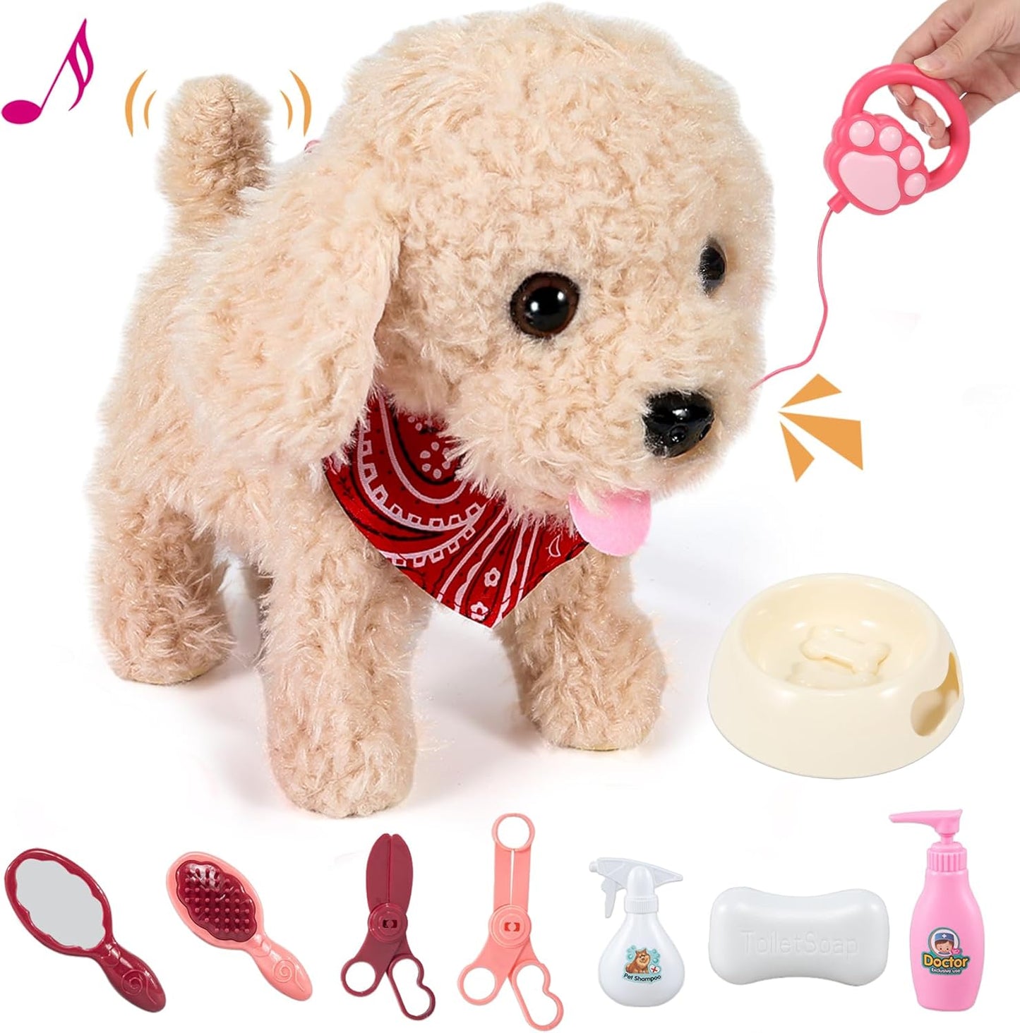 Interactive Remote Control Walking Dog Toy - Exciting Pet Playset for Kids 3-6 Yrs