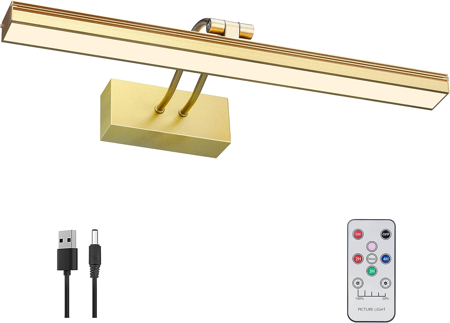 FUNCHDAY Battery Operated Picture Light with Remote Control