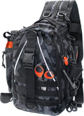 Fishing Backpack Lightweight Sling Bag with Rod Holder - Plenty