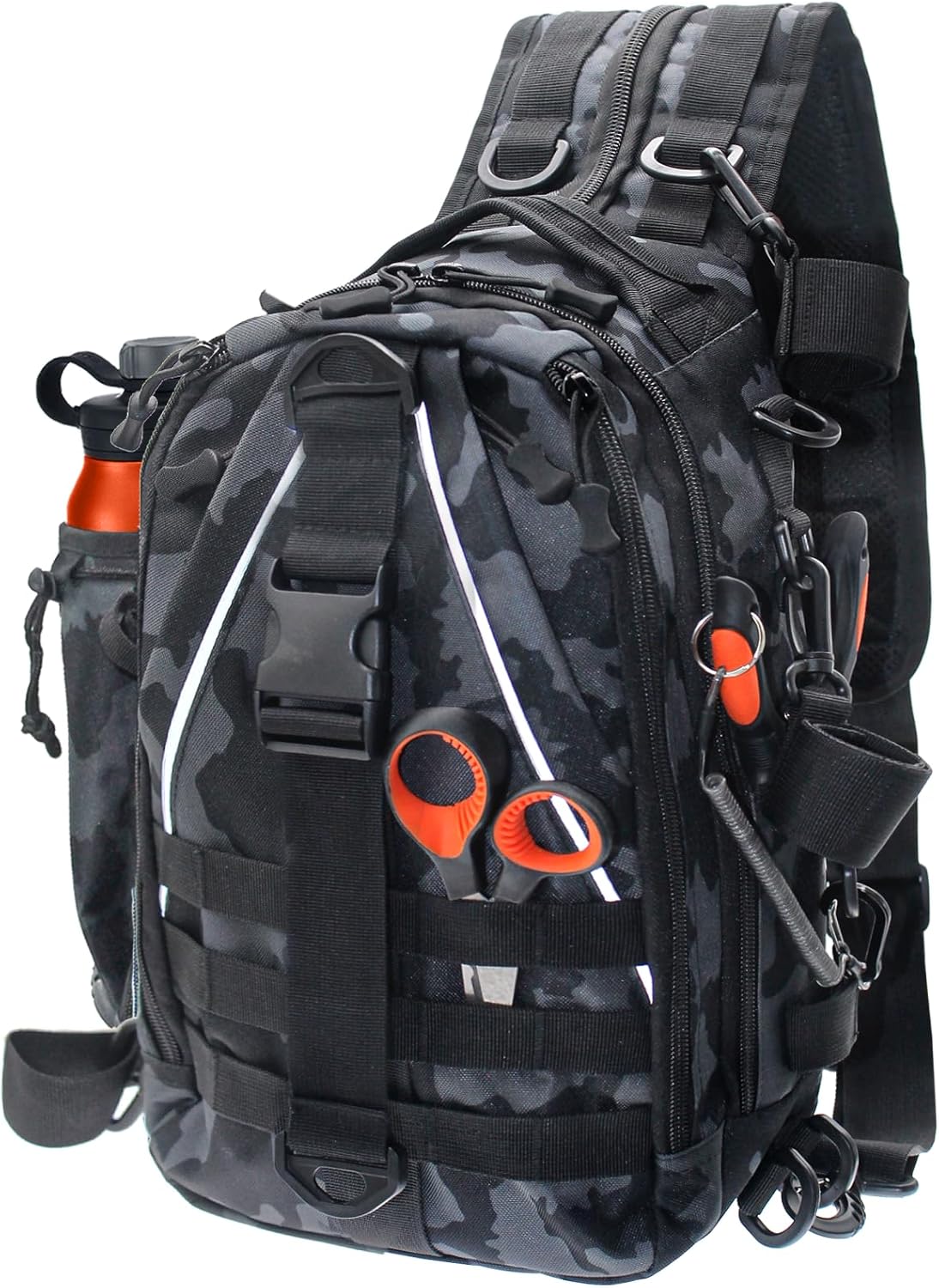 DEILAI Lightweight Fishing Sling Bag with Ample Storage - Perfect Gift for Fishers!