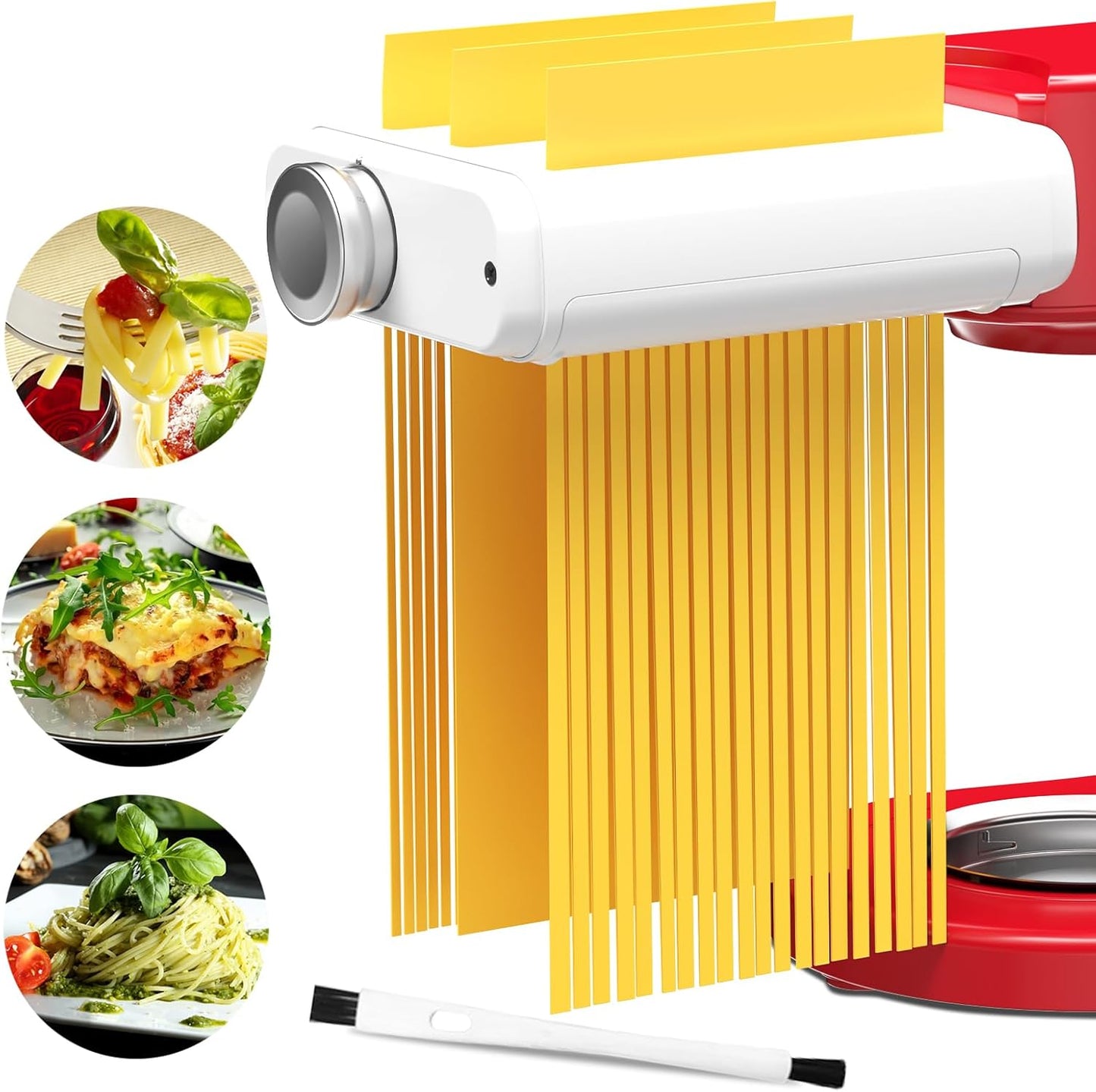 3-in-1 Pasta Maker Attachment Set: Fresh Homemade Pasta in Minutes!