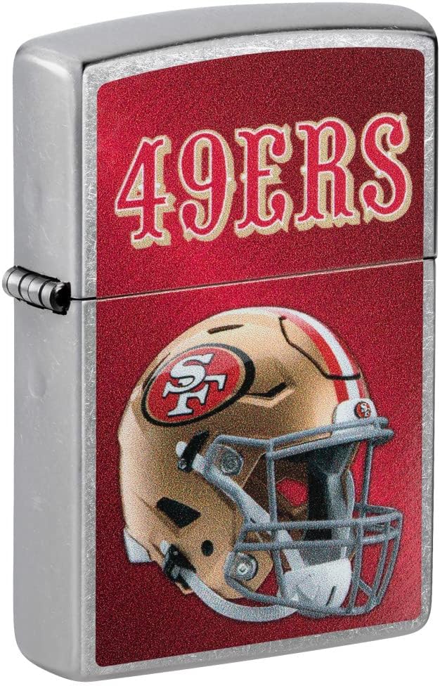 Zippo NFL Helmet Street Chrome Pocket Lighter for Fans