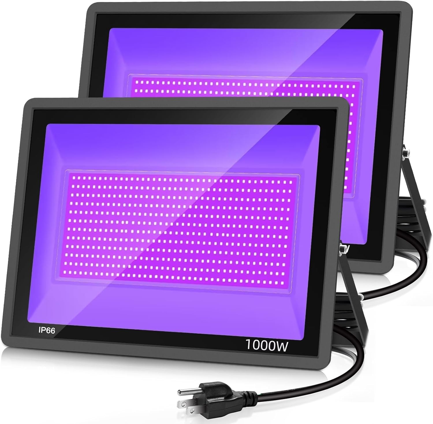 1000W LED Black Flood Light for Outdoor Glow Parties & More
