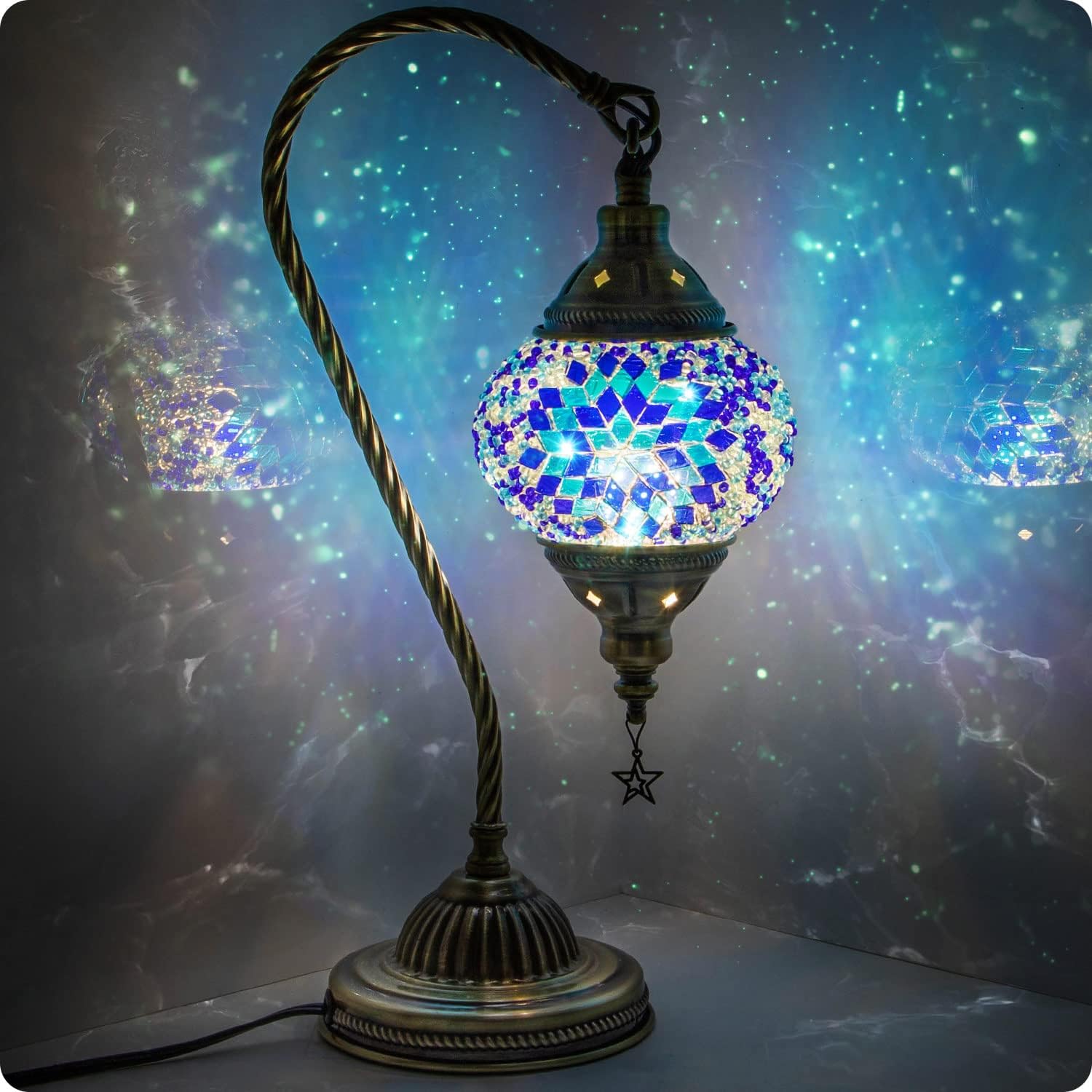 Yarra-Decor Turkish Moroccan Lamp with Unique Mosaic Design