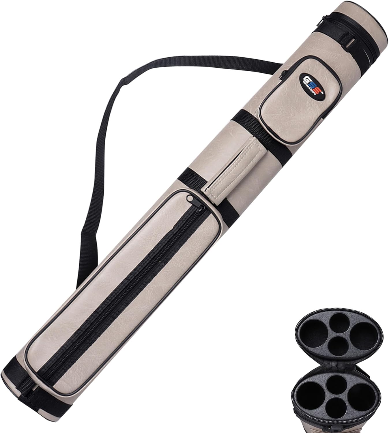 Deluxe Hard Billiard Pool Cue Stick Carrying Case for Gamers