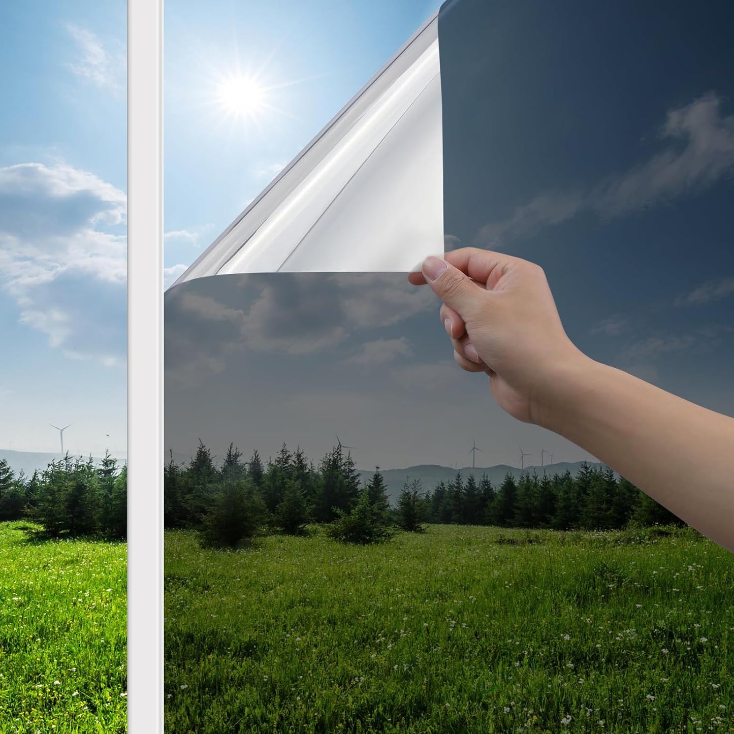 Haton Window Privacy Film for Home - UV Blocking Heat Control