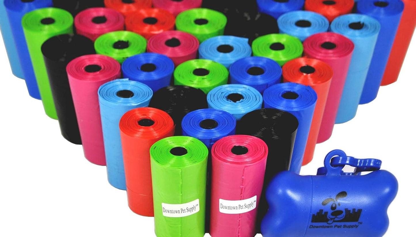 Leak-Proof Dog Poop Bags with Dispenser - 2200 Count Pack
