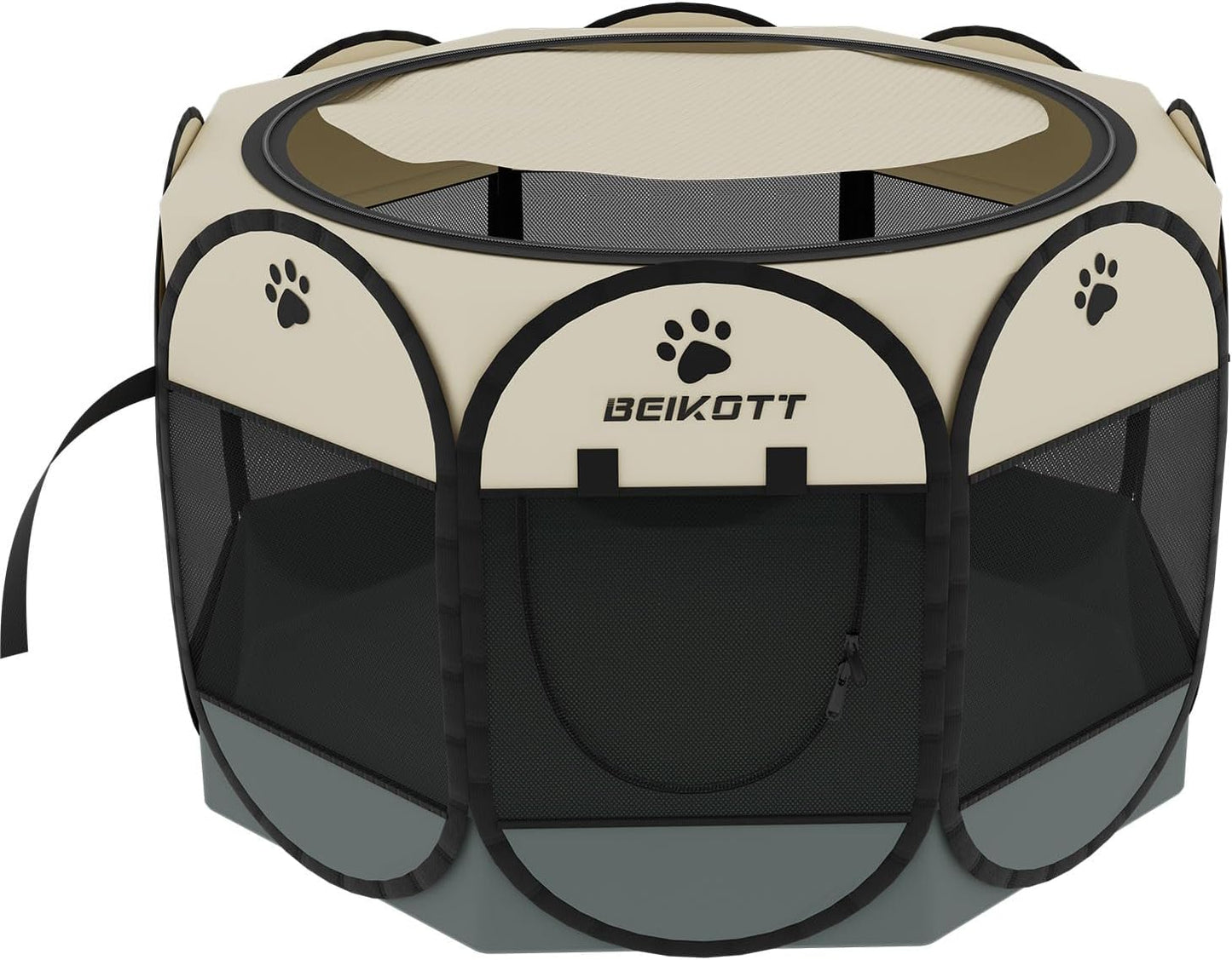 BEIKOTT Foldable Pet Playpen - Portable Shade Cover