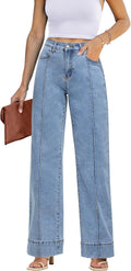 Luvamia Wide Leg Jeans for Women - Trendy High Waist Style